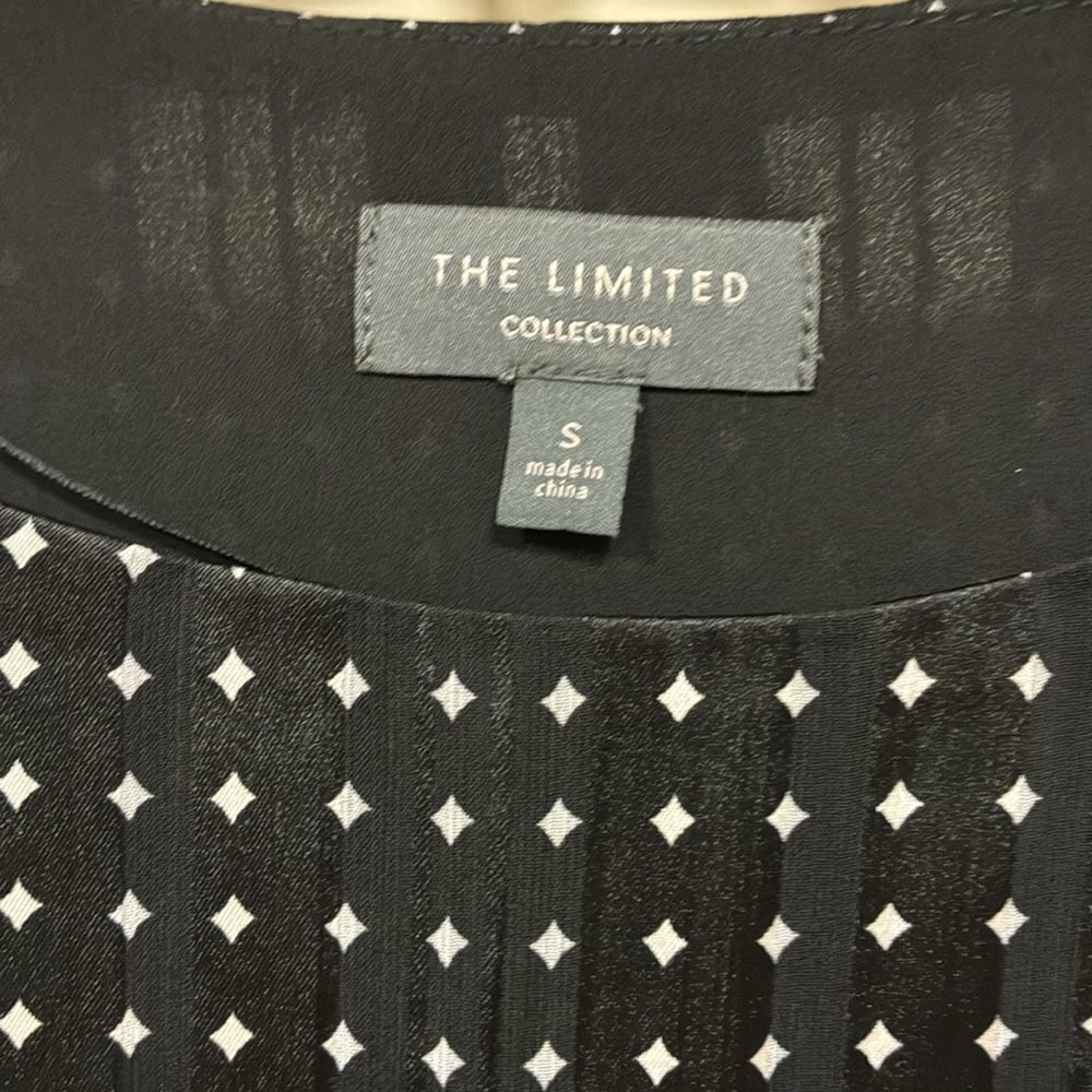 The Limited Black and White Long Sleeve Blouse - Picture 2 of 7